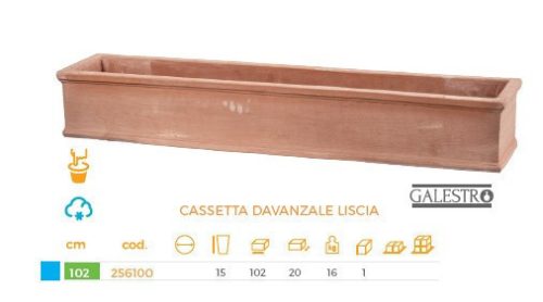 Cassetta Davanzale Liscia 102