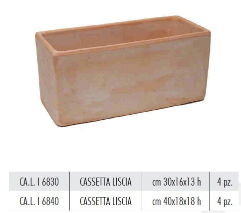 Cassetta Liscia Galestro 40X18X18