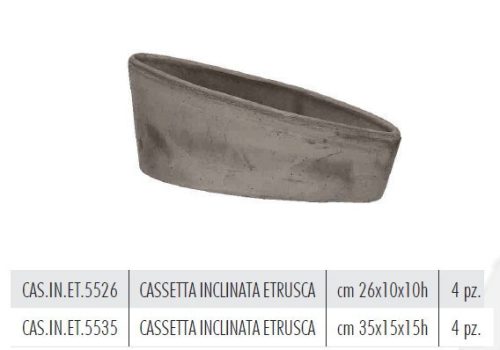 Cassetta Inclinata Etrusca 26X10X10