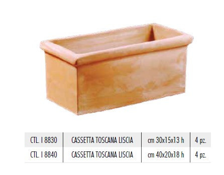 Cassetta Toscana Liscia 40X20X18