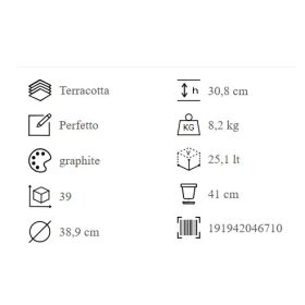 Vaso Perfetto 39 Graf. Et.