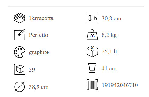 Vaso Perfetto 39 Graf. Et.