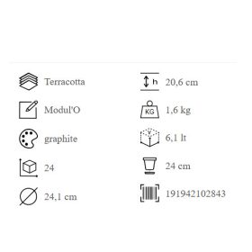 Vaso Cono Modul'O 24 Graf.