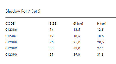 VASO SHADOW CM.33 MIX COLORI