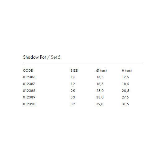 VASO SHADOW CM.39 MIX COLORI