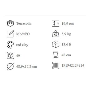 KIT CASS.+SOTT. MODUL'O COTTO