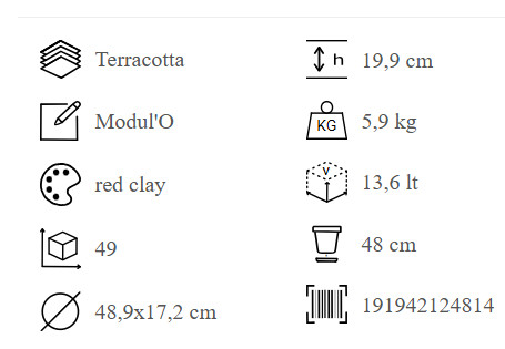 KIT CASS.+SOTT. MODUL'O COTTO