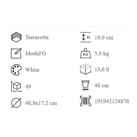 KIT CASS.+SOTT. MODUL'O WHITE