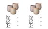 VASO ALTO CASKA 28 MIX COL.