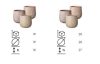 VASO ALTO CASKA 36 MIX COL.