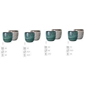 VASO TEAL CM. 32.5