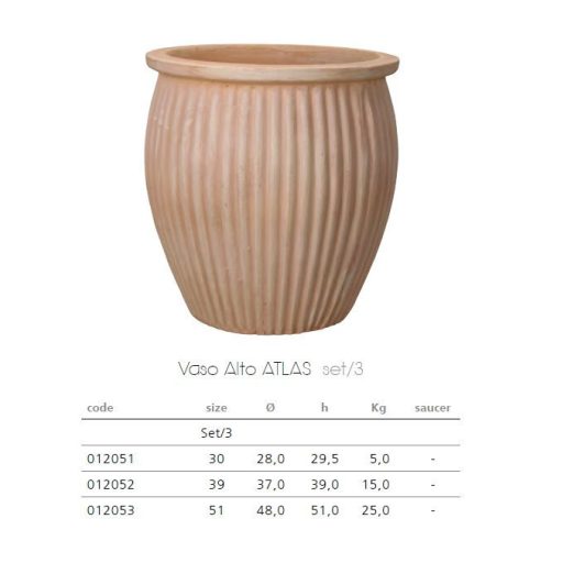 Vaso Alto Atlas set of 3
