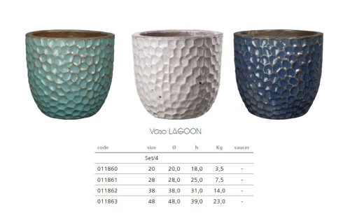Vaso Lagoon set of 4 mix colori
