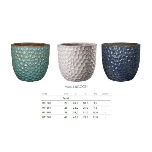 Vaso Lagoon set of 4 mix colori