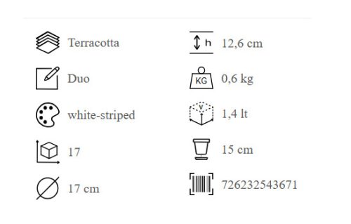 Vasum Duo Bianco W.G. 17