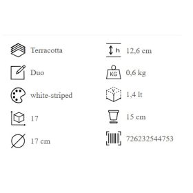 Vasum Duo Bianco Grafite 17