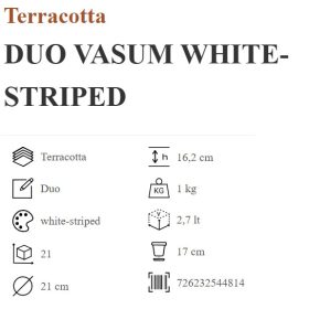 Vasum Duo Bianco Grafite 21