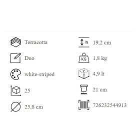 Vasum Duo Bianco W.G. 25