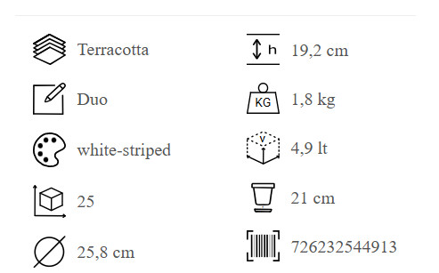 Vasum Duo Bianco W.G. 25