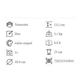 Vasum Duo Bianco Grafite 31