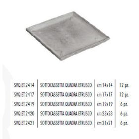 Sottocassetta Quadra Etrusco 20X20