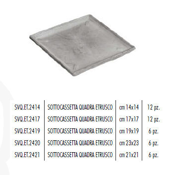 Sottocassetta Quadra Etrusco 20X20