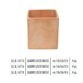 Quadro Liscio Basso Galestro 13X13X1