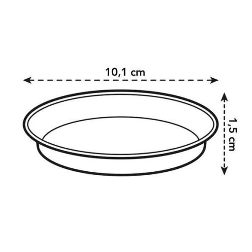 Green Basics Orchid Saucer 10 Transp