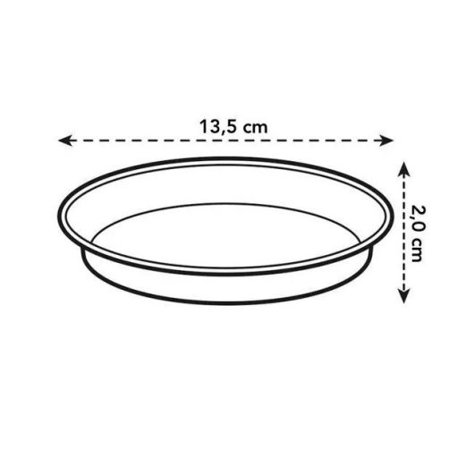Green Basics Orchid Saucer 14 Transp