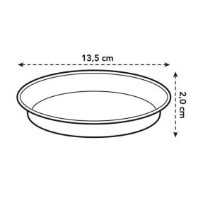 Green Basics Saucer 14 Living Black