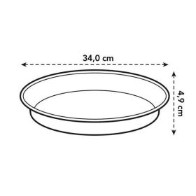 Green Basics Saucer 34 Living Black