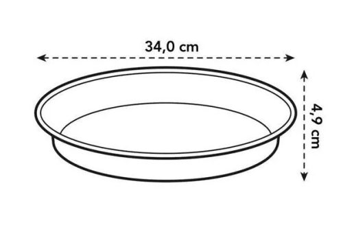 Green Basics Saucer 34 Living Black