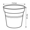 Green Basics Growpot 11 Living Black