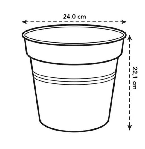 Green Basics Growpot 24 Living Black