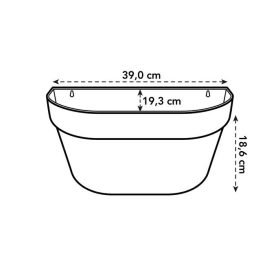 Loft Urban Wall Basket 40 White