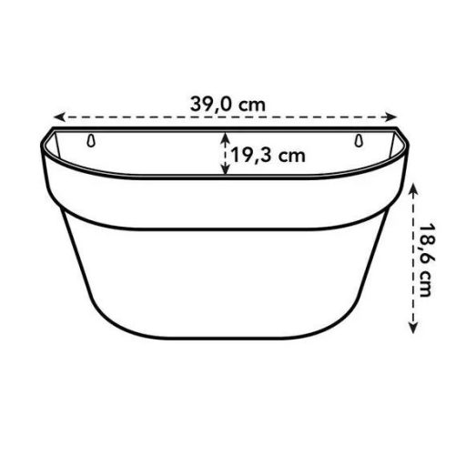 Loft Urban Wall Basket 40 Anthracite