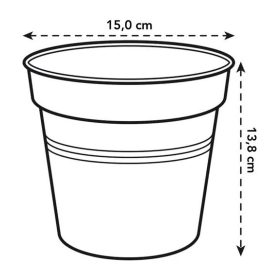 Green Basics Growpot 15 Leaf Green