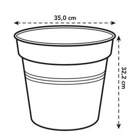 Green Basics Growpot 35 Leaf Green