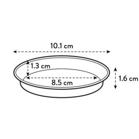 Green Basics Saucer 10 Leaf Green