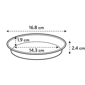 Green Basics Saucer 17 Leaf Green