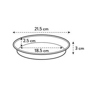 Green Basics Saucer 22 Leaf Green