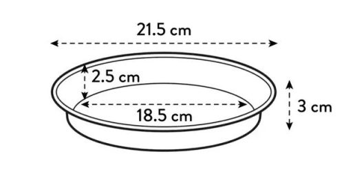 Green Basics Saucer 22 Leaf Green
