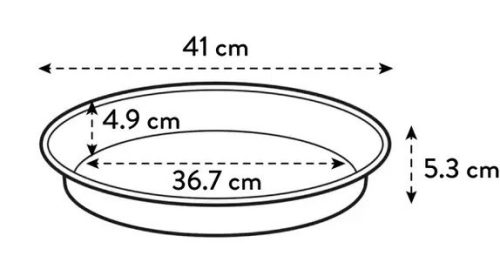 Green Basics Saucer 41 Leaf Green