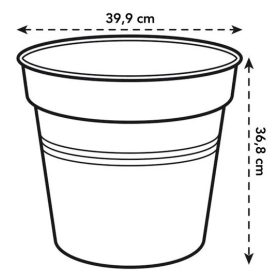 green basics growpot 40 stone green