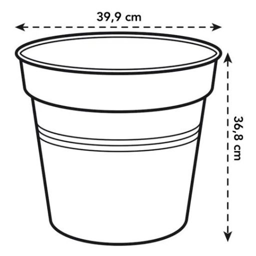 green basics growpot 40 stone green