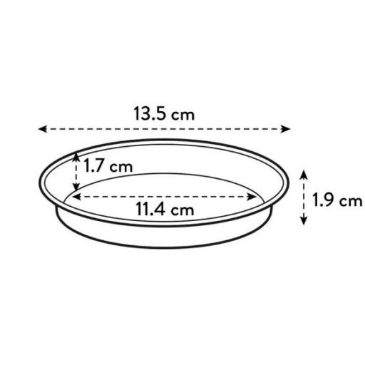 green basics saucer 14 stone green