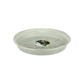 green basics saucer 22 stone green