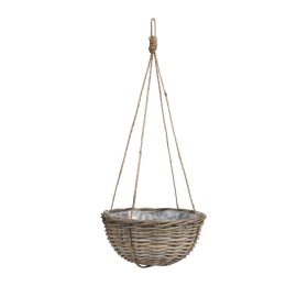 Marcia basket round hanging grey - h
