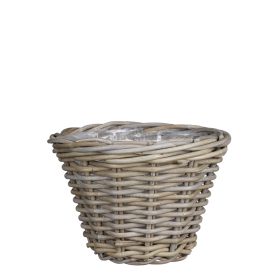 Marcia basket round grey - h20xd29cm