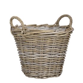 Marcia basket round grey - h30xd40cm